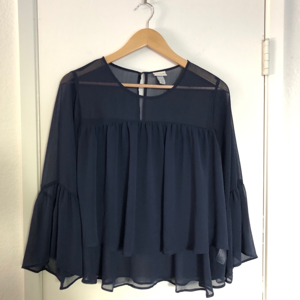 A New Day Navy Blue Blouse